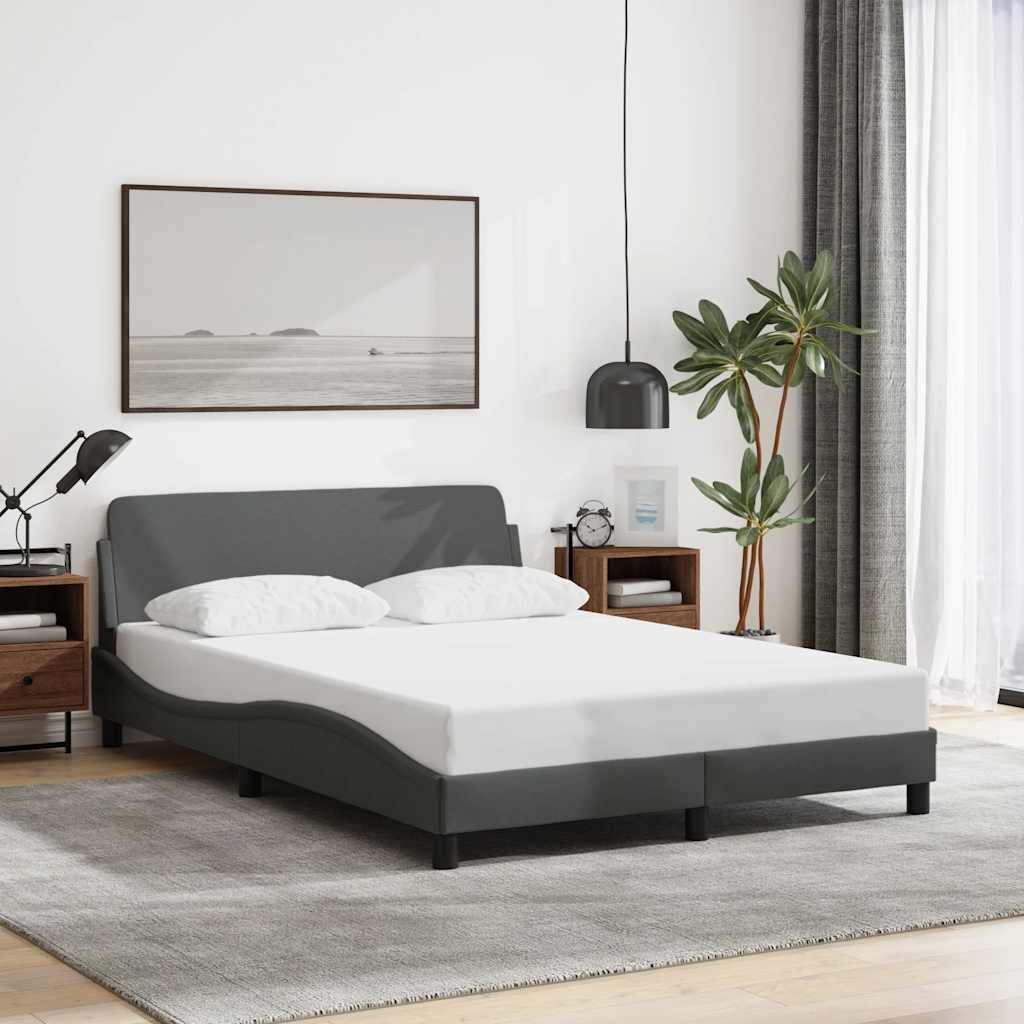 Sengeramme Dover lysegrå 135x190 cm stoff