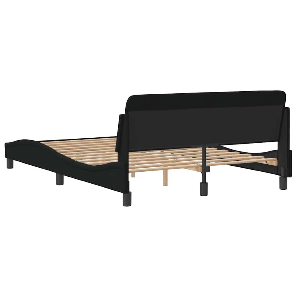 Sengeramme Dover svart 135x190 cm stoff