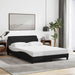 Sengeramme Dover svart 135x190 cm stoff