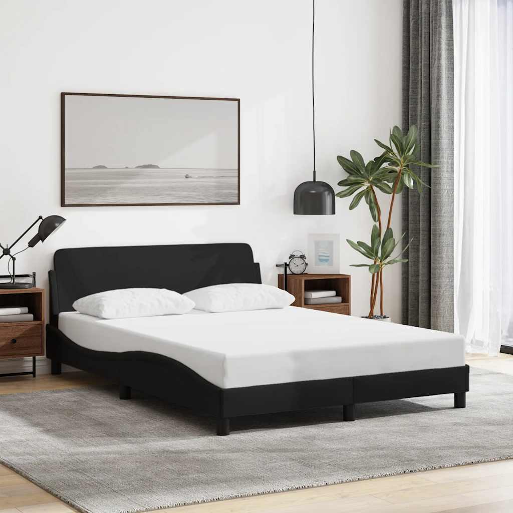 Sengeramme Dover svart 135x190 cm stoff