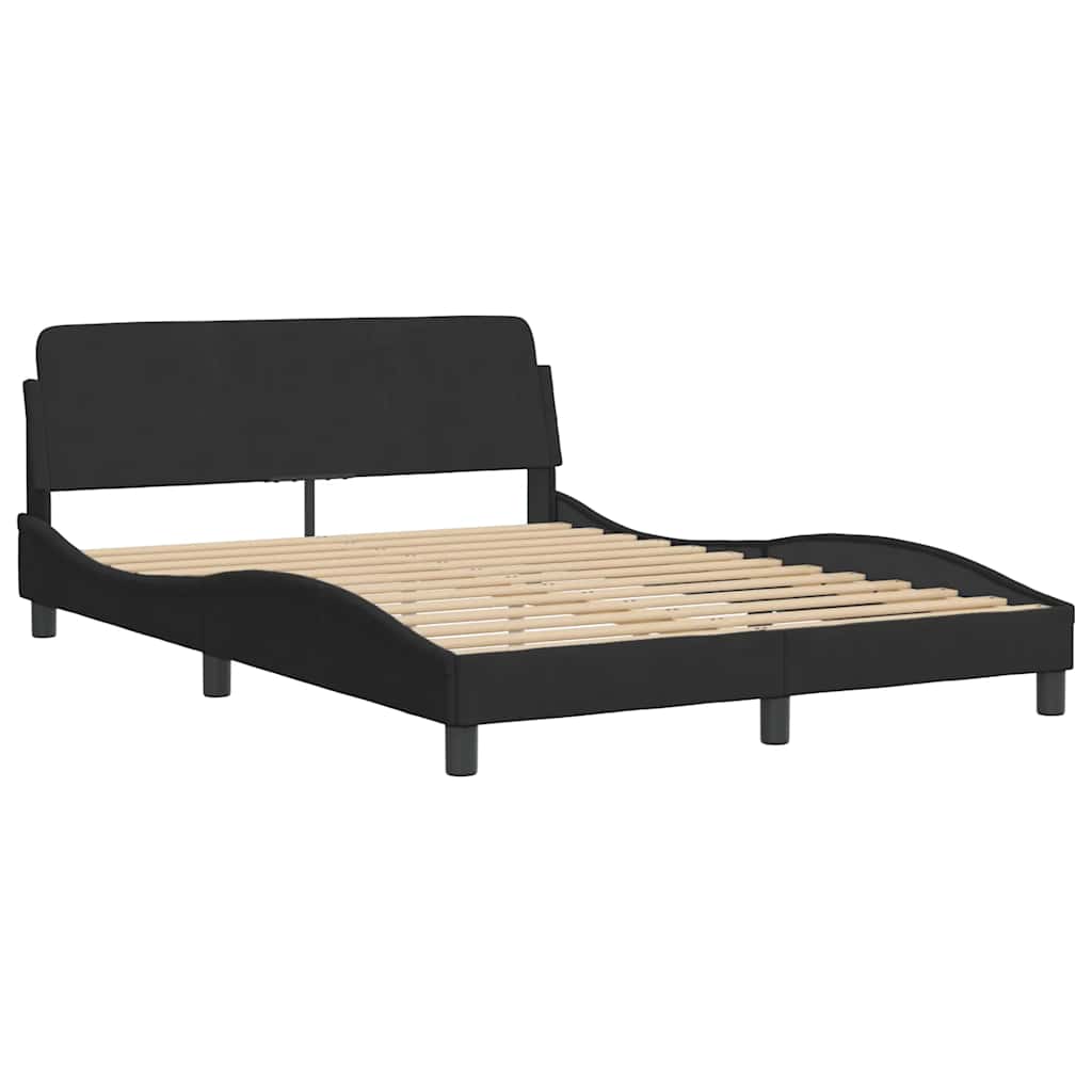 Sengeramme Dover svart 135x190 cm fløyel