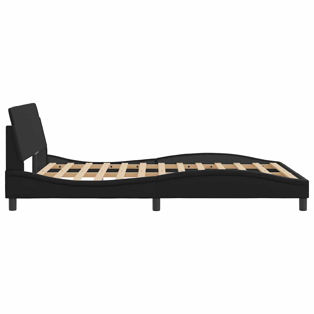 Sengeramme Dover svart 135x190 cm kunstlær
