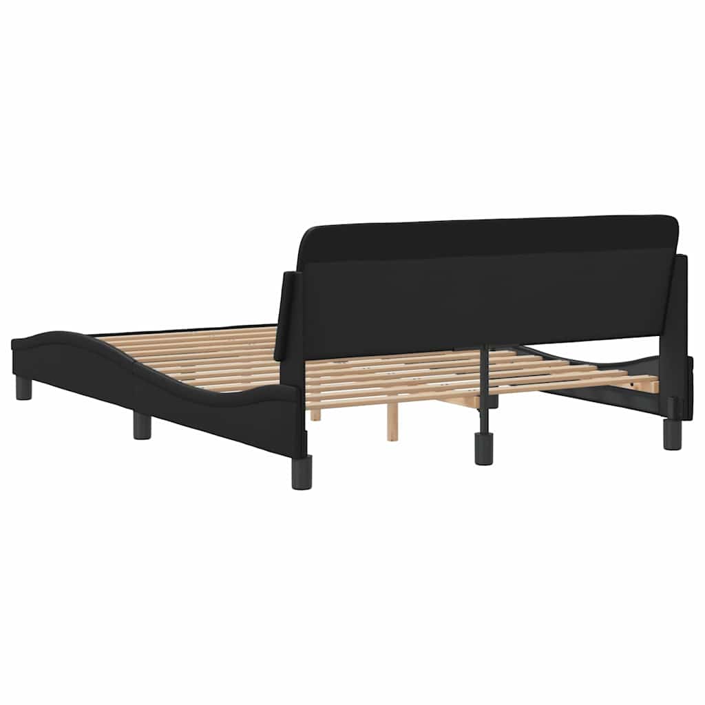 Sengeramme Dover svart 135x190 cm kunstlær
