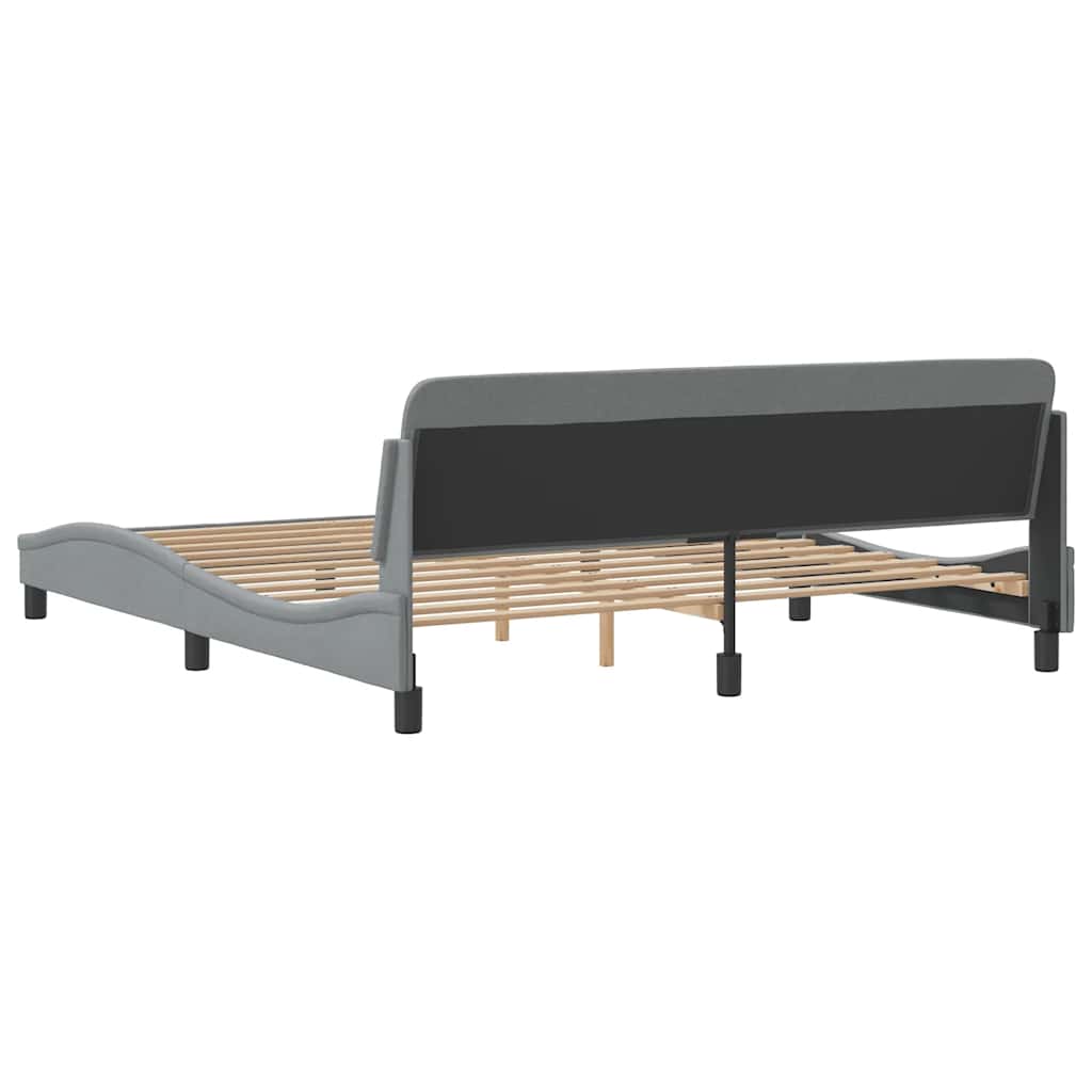 Sengeramme Dover lysegrå 180x200 cm stoff