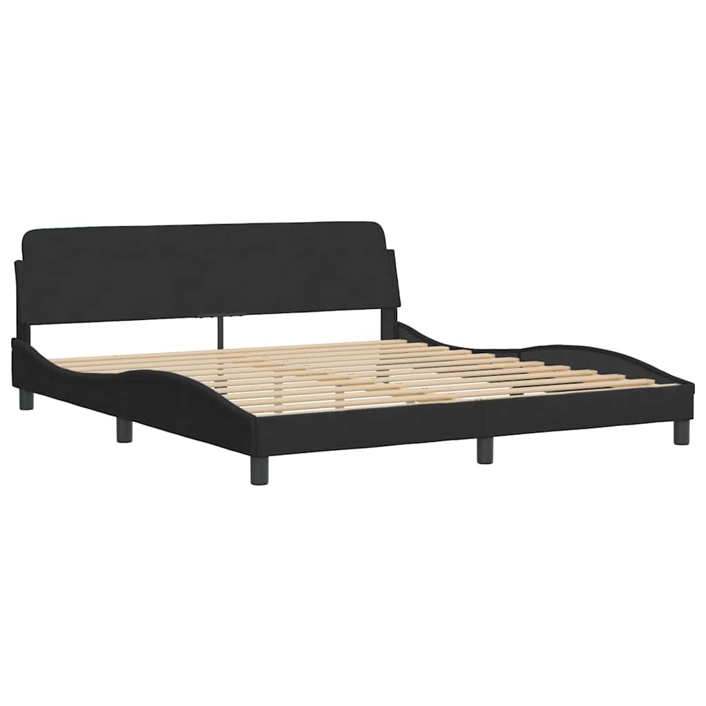 Sengeramme Dover svart 180x200 cm fløyel