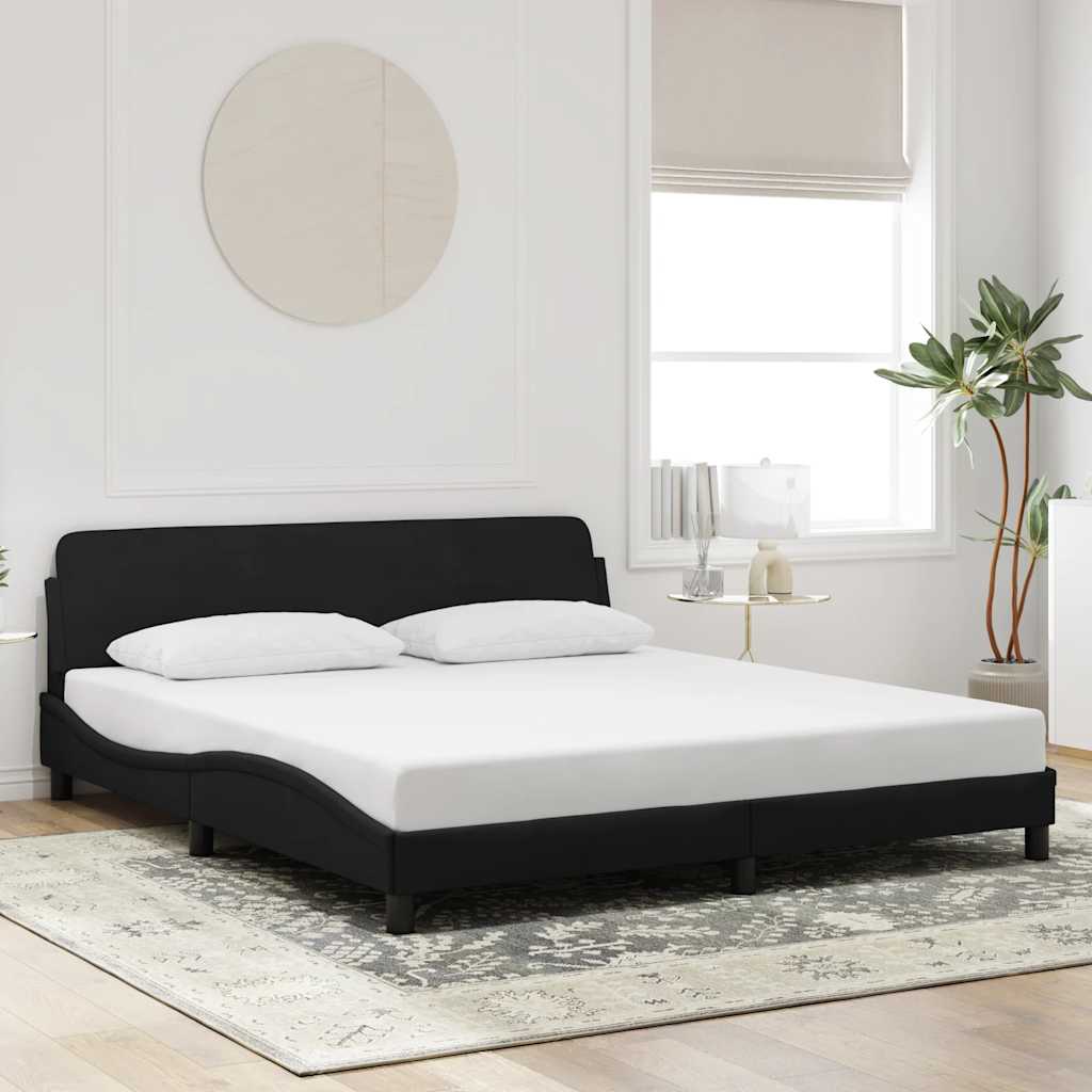 Sengeramme Dover svart 180x200 cm fløyel