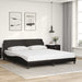 Sengeramme Dover svart 180x200 cm kunstlær