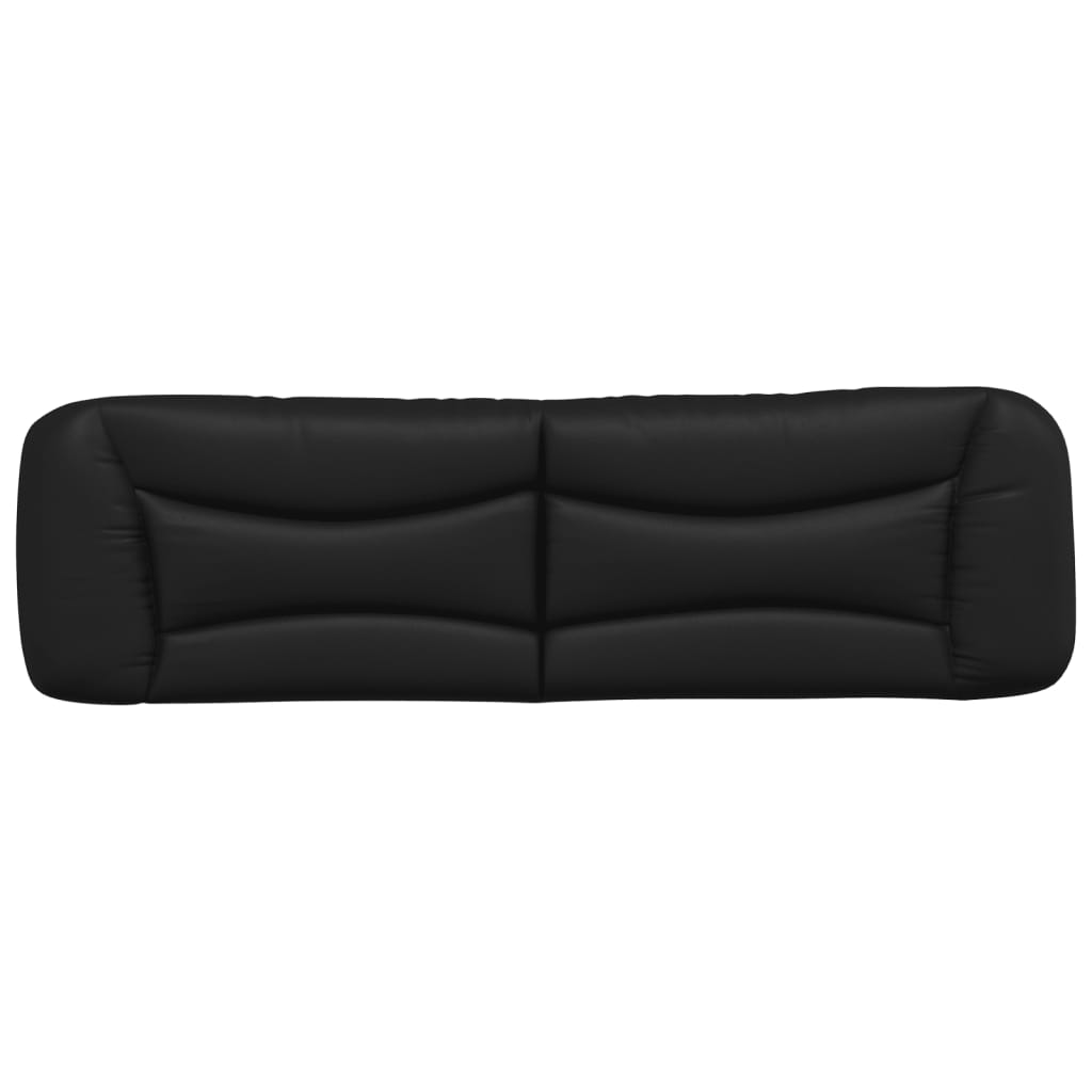Pute for hodegavl svart 180 cm kunstlær