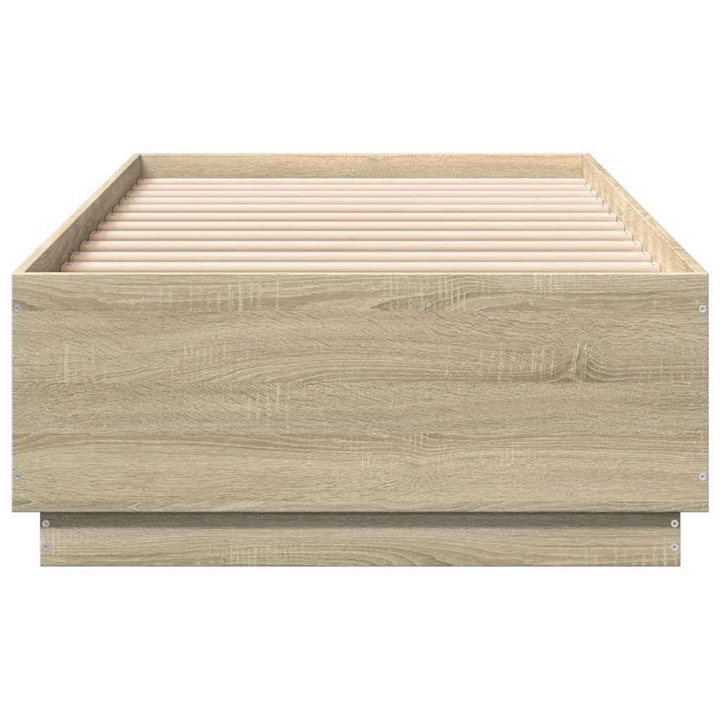 Sengeramme sonoma eik 100x200 cm konstruert tre