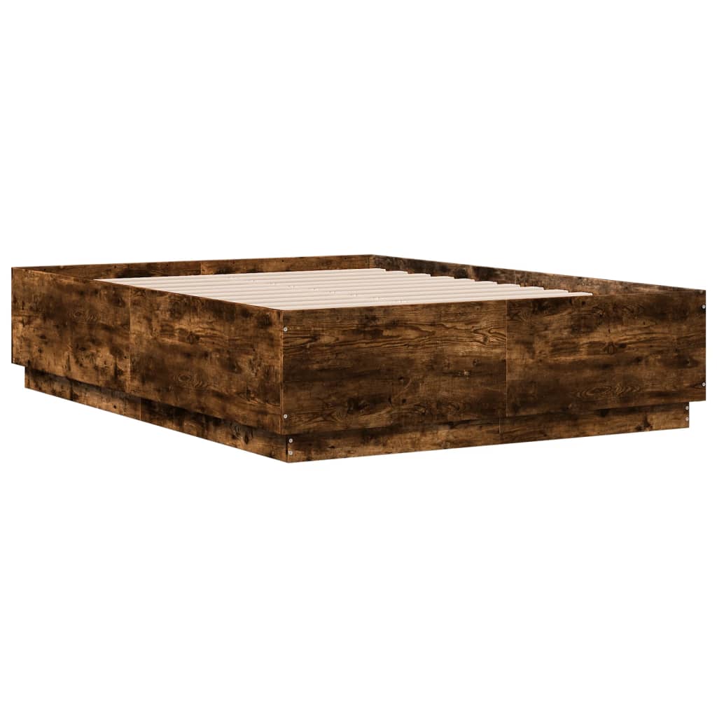 Sengeramme røkt eik 135x190 cm konstruert tre