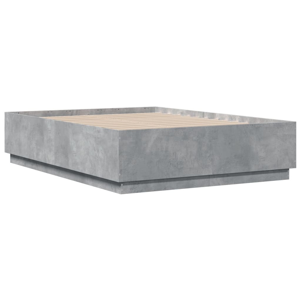 Sengeramme betonggrå 120x190 cm konstruert tre