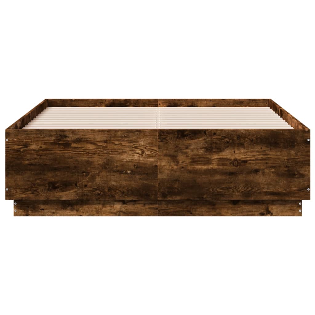 Sengeramme røkt eik 120x190 cm konstruert tre