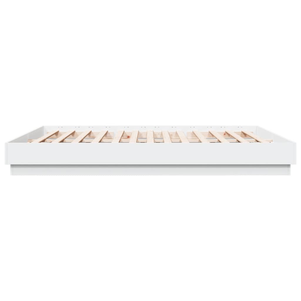 Sengeramme hvit 180x200 cm konstruert tre