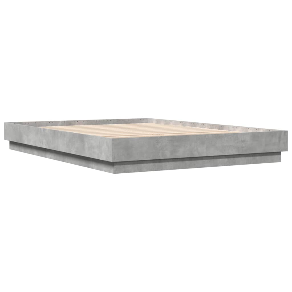Sengeramme betonggrå 120x200 cm konstruert tre
