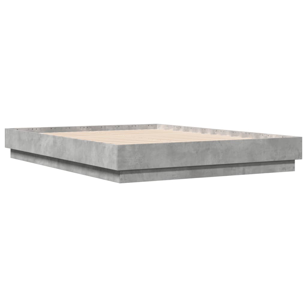 Sengeramme betonggrå 120x190 cm konstruert tre