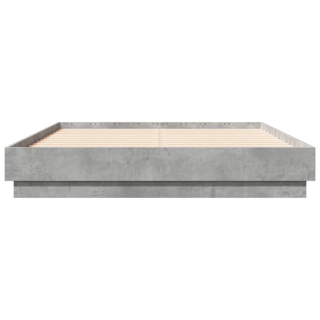 Sengeramme betonggrå 120x190 cm konstruert tre