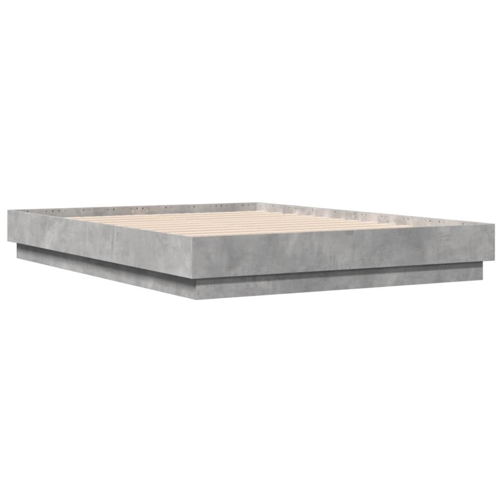 Sengeramme betonggrå 120x190 cm konstruert tre