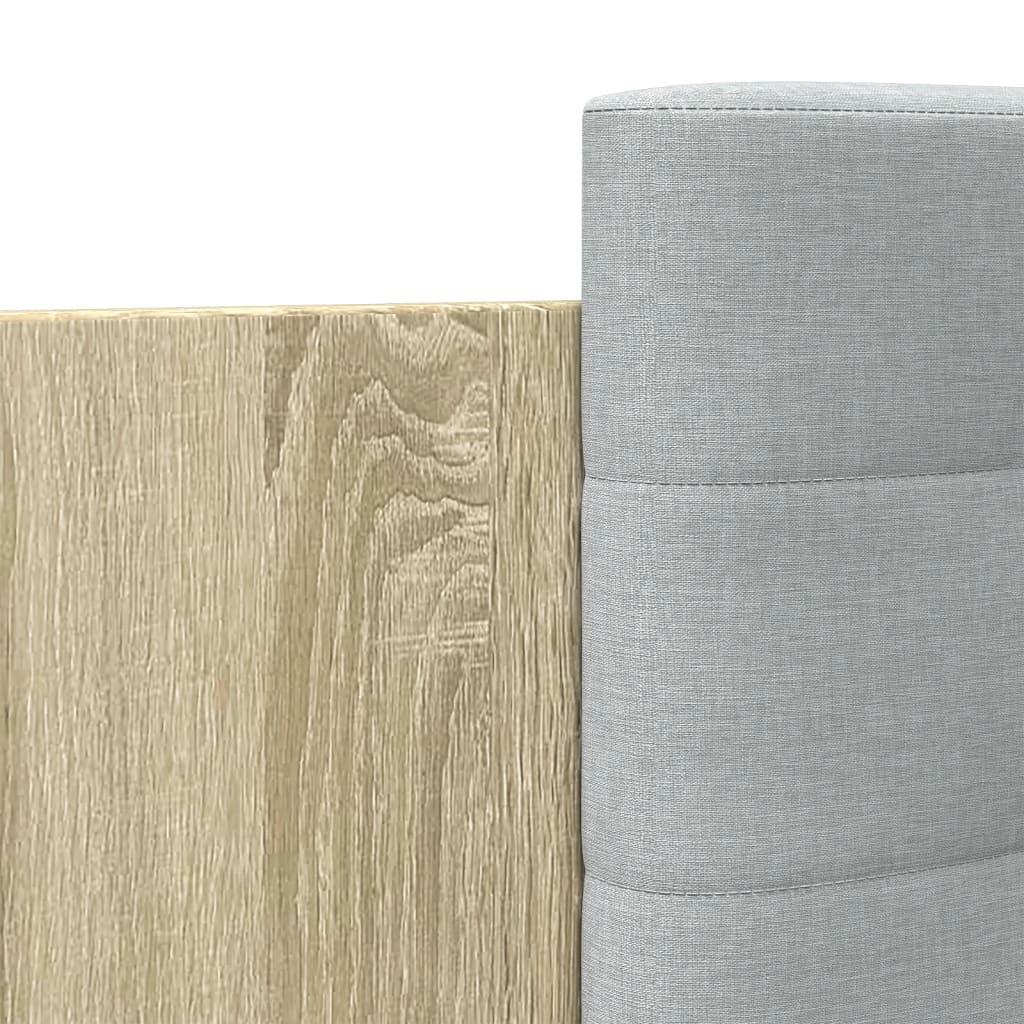Sengeramme med hodegavl sonoma eik 140x200 cm konstruert tre