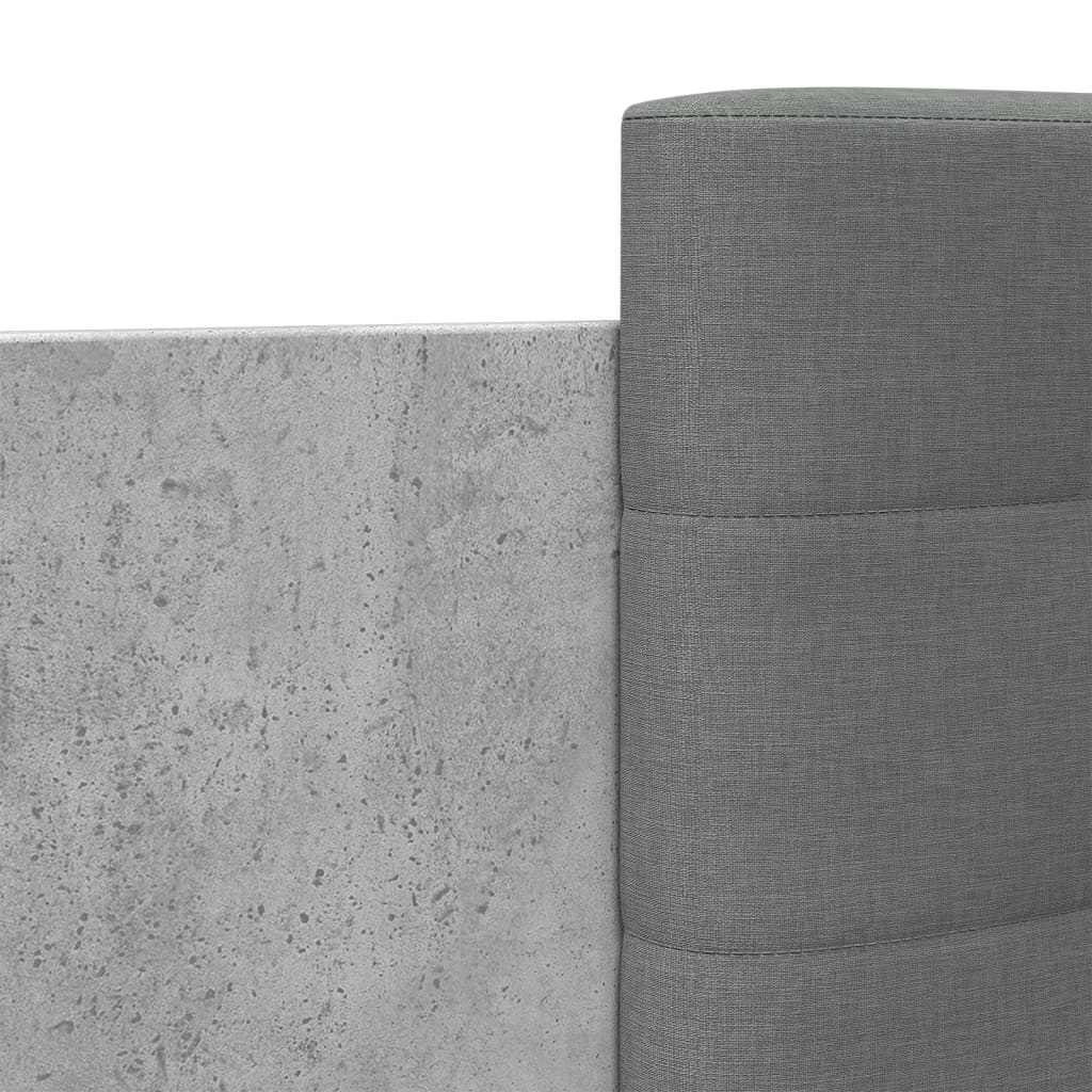 Sengeramme med hodegavl betonggrå 90x190 cm konstruert tre