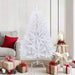 Kunstig juletre med 150 LED Hvit 150 cm PVC og metall