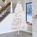 Kunstig juletre med 300 LED Hvit 270 cm PVC og metall
