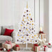 Kunstig juletre Hvit 90 x 90 x 180 cm PVC og metall