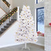 Kunstig juletre Hvit 138 x 138 x 300 cm PVC og metall