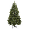 Kunstig hengslet juletre med 300 LED og kulesett 300 cm