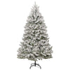Kunstig hengslet juletre med 300 LED og kulesett 210 cm