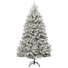 Kunstig hengslet juletre med 300 LED og kulesett 240 cm