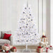 Kunstig juletre Hvit 120 x 120 x 240 cm PVC og metall