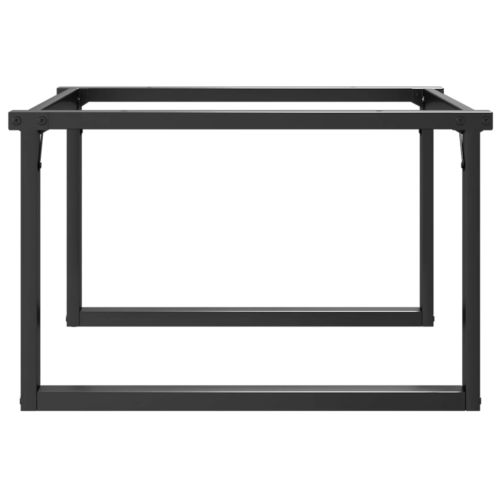 Ben for salongbord O-ramme 70x60x43 cm stål