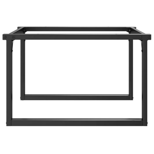 Ben for salongbord O-ramme 70x60x43 cm stål