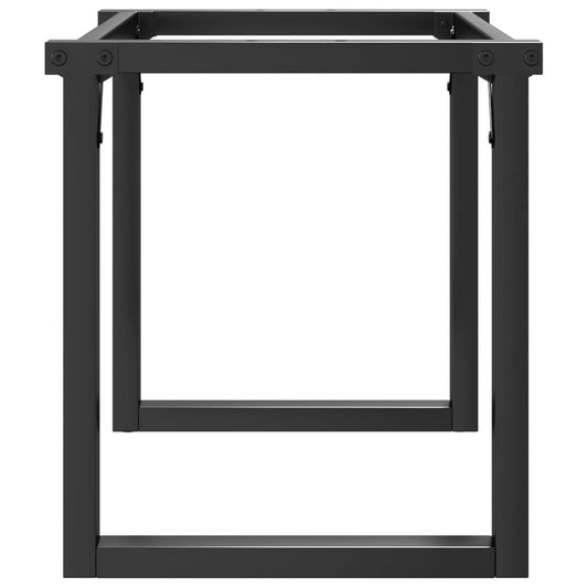 Ben for salongbord O-ramme 70x30x43 cm stål