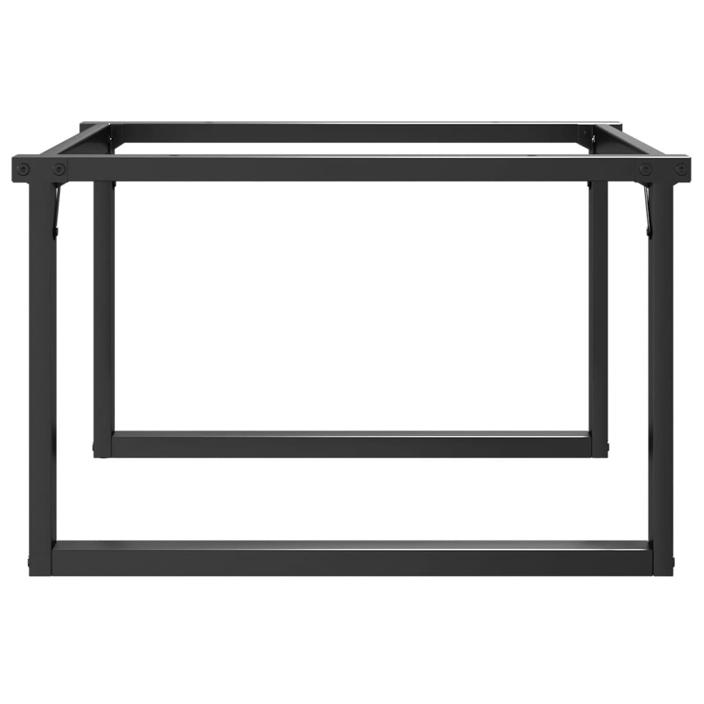 Ben for salongbord O-ramme 80x70x43 cm stål