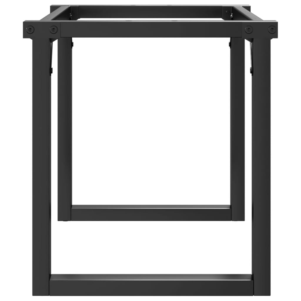 Ben for salongbord O-ramme 90x30x43 cm stål