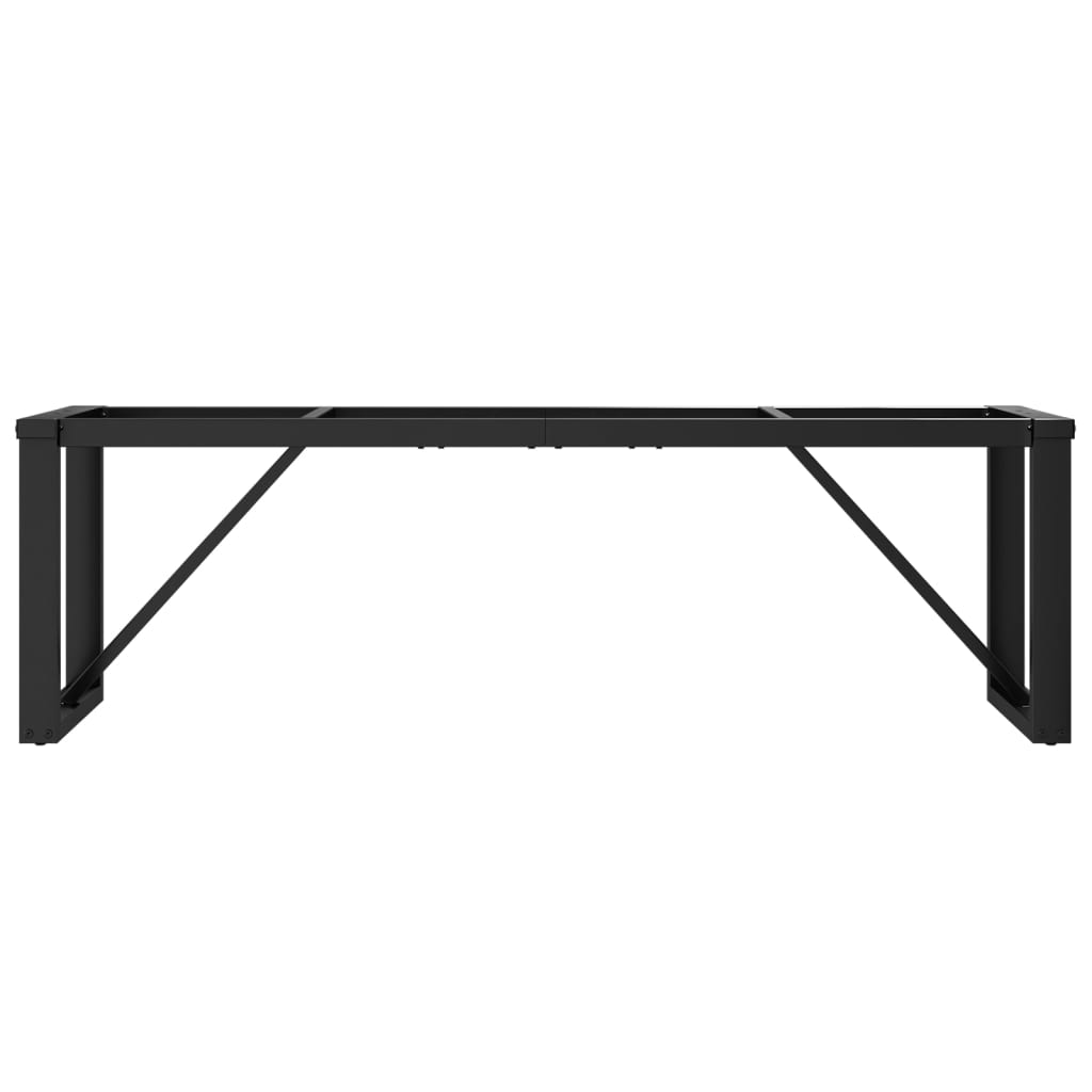 Ben for salongbord O-ramme 140x30x43 cm stål