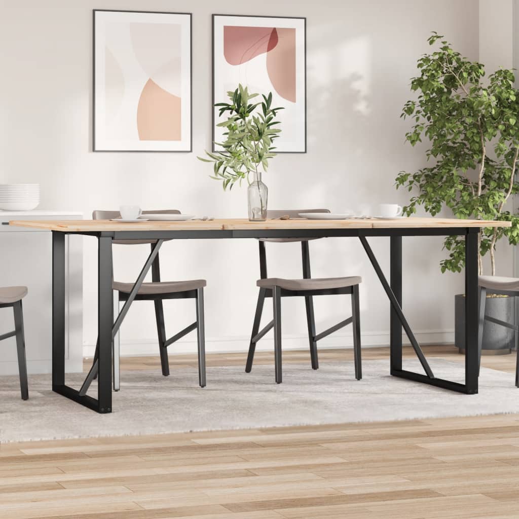 Ben for spisebord O-ramme 160x80x73 cm stål