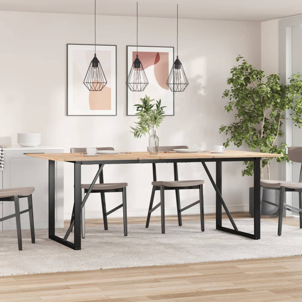 Ben for spisebord O-ramme 180x80x73 cm stål