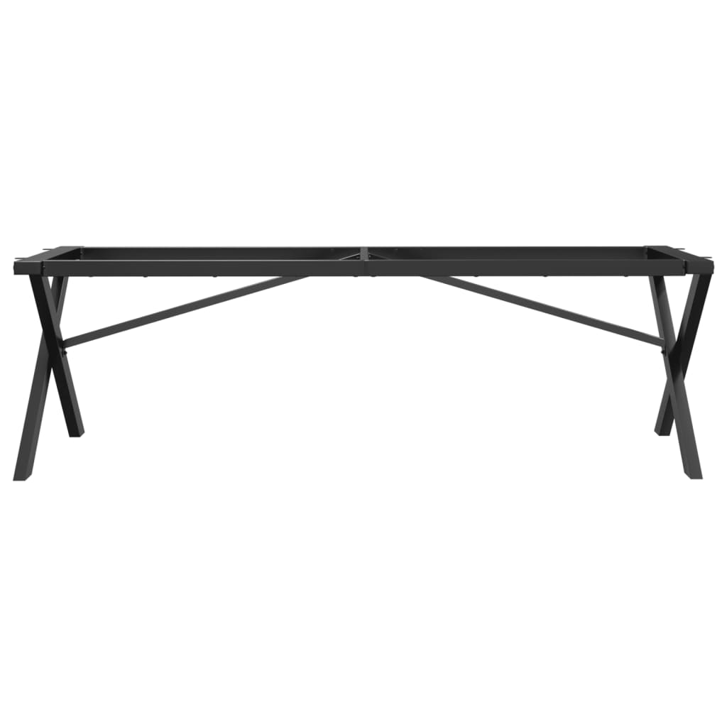 Ben for salongbord X-ramme 140x30x43 cm stål