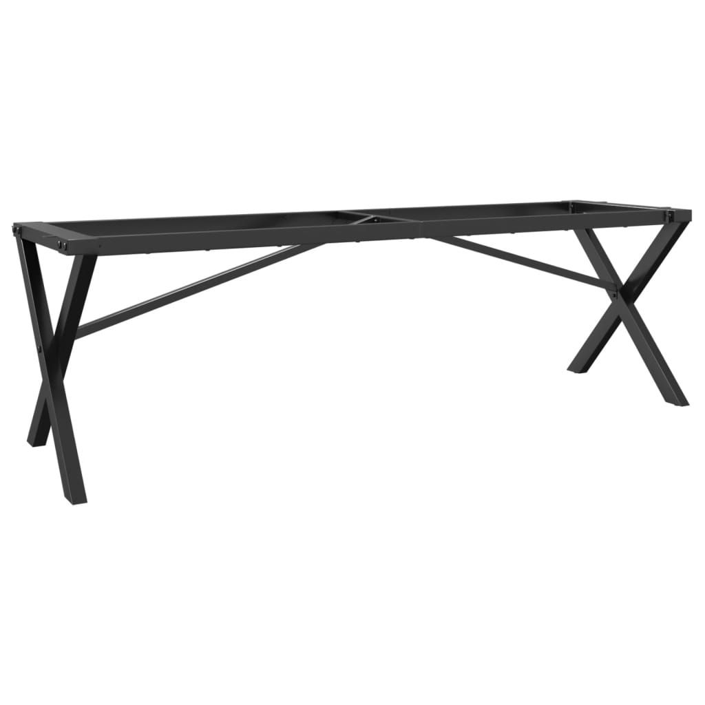 Ben for salongbord X-ramme 140x30x43 cm stål