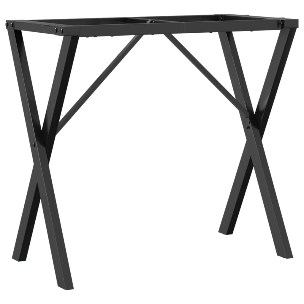 Ben for spisebord X-ramme 80x40x73 cm stål
