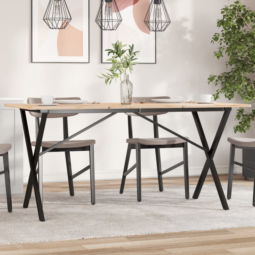 Ben for spisebord X-ramme 120x60x73 cm stål