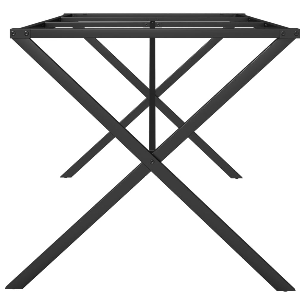 Ben for spisebord X-ramme 160x80x73 cm stål