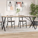 Ben for spisebord X-ramme 160x80x73 cm stål