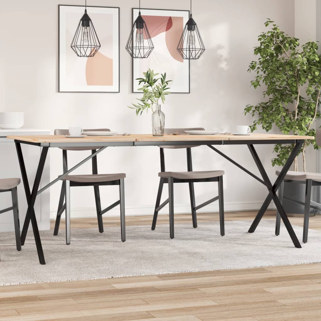 Ben for spisebord X-ramme 160x80x73 cm stål