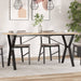 Ben for spisebord Y-ramme 140x60x73 cm stål