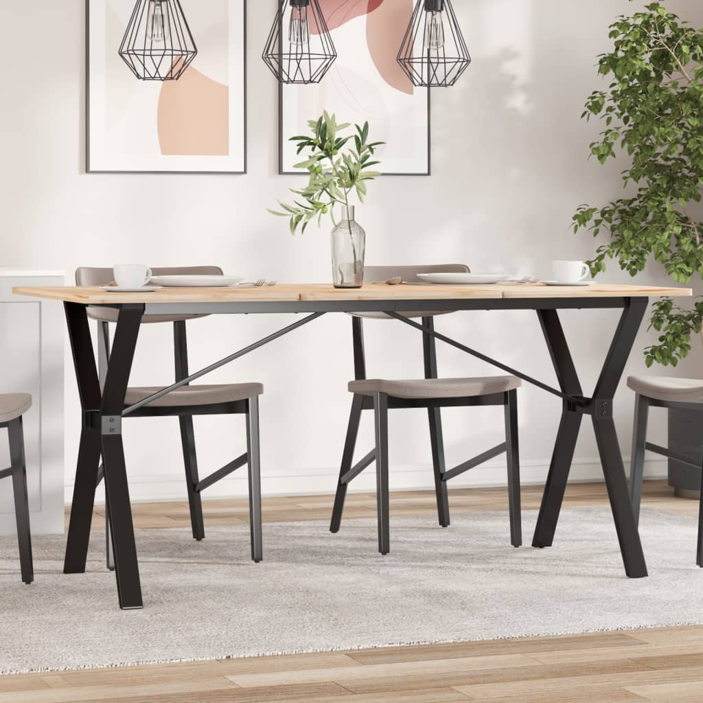 Ben for spisebord Y-ramme 140x60x73 cm stål