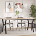 Ben for spisebord Y-ramme 160x80x73 cm stål
