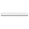Sengeramme med LED-lys hvit 100x200 cm